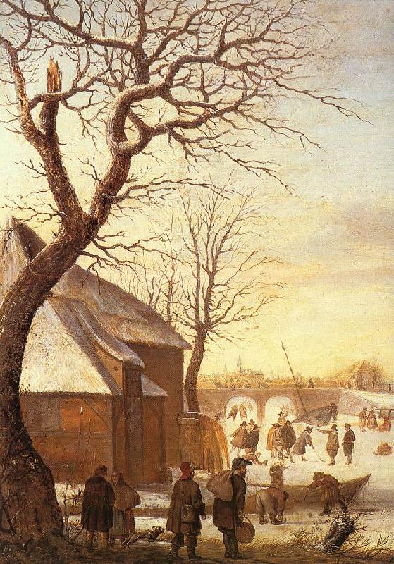 AVERCAMP, Hendrick Winter Landscape  ggg China oil painting art